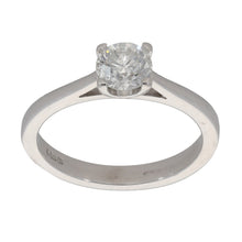 Load image into Gallery viewer, 18ct White Gold 0.60ct Diamond Solitaire Ring Size L
