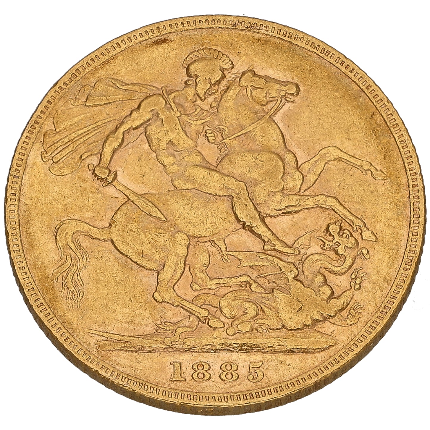 22ct Gold Queen Victoria Full Sovereign Coin 1885