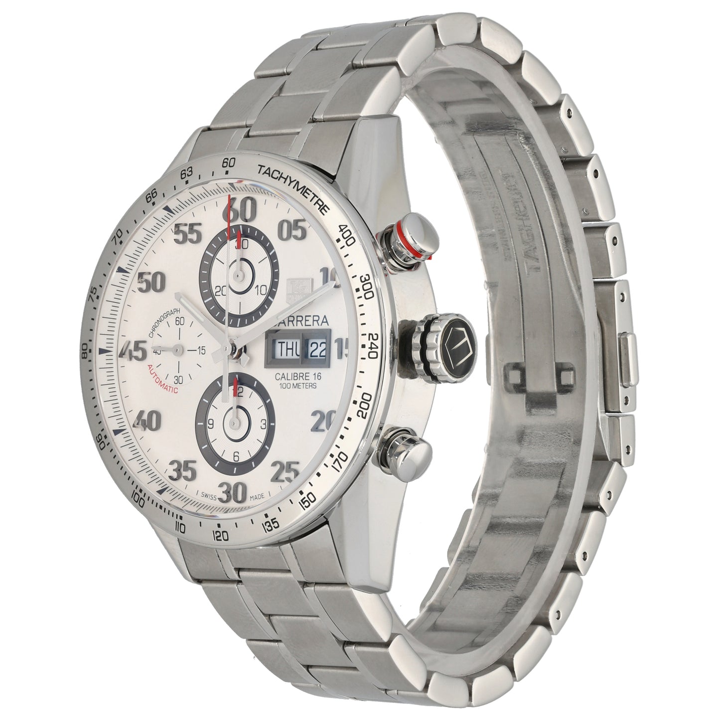 Tag Heuer Carrera CV2014 43mm Stainless Steel Watch