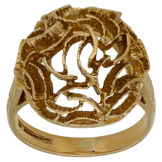 9ct Gold Dress/Cocktail Ring Size O