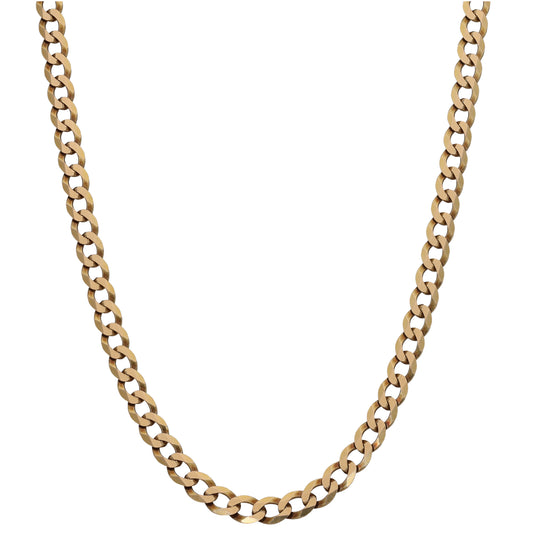 9ct Gold Curb Chain 20"
