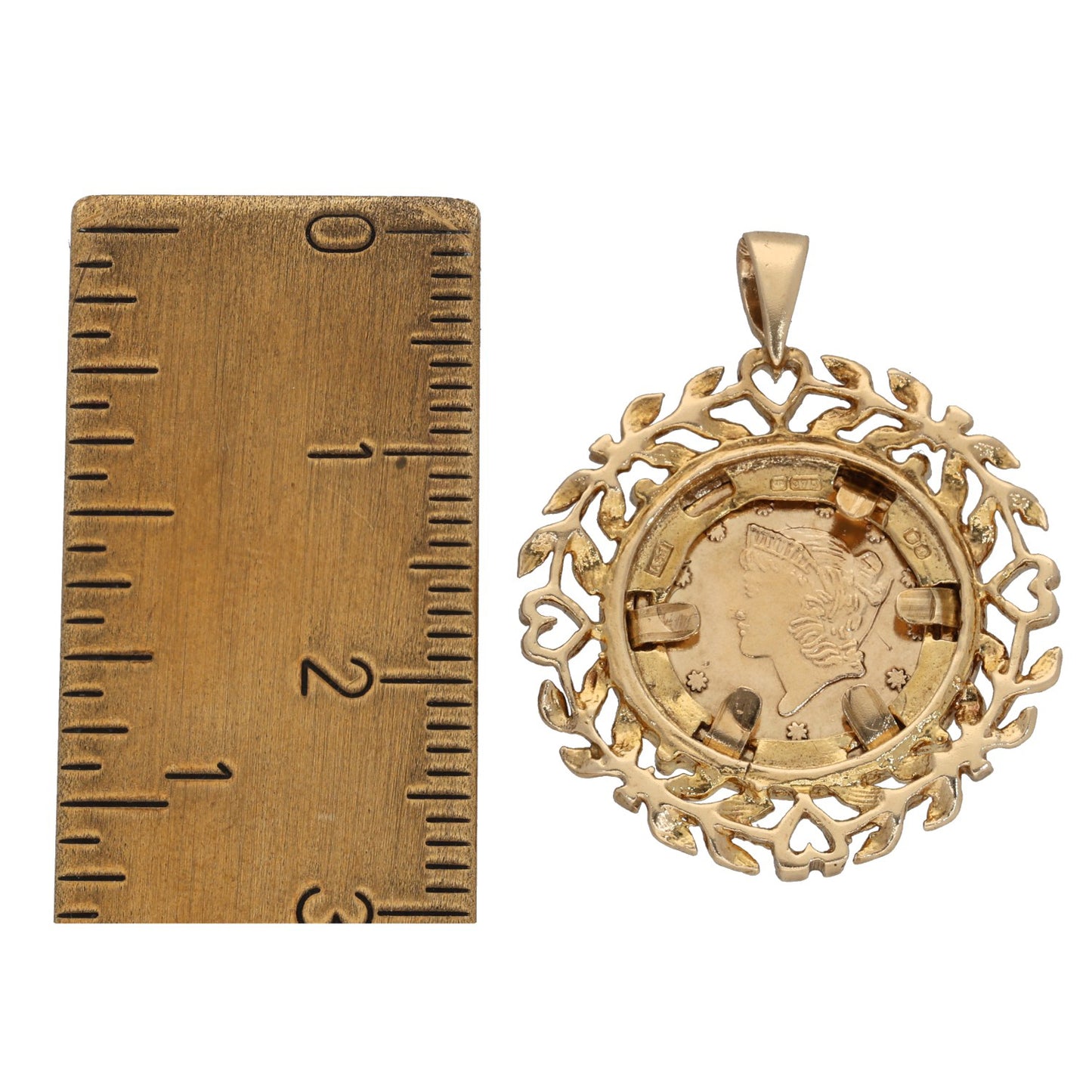 9ct Gold St George Pendant
