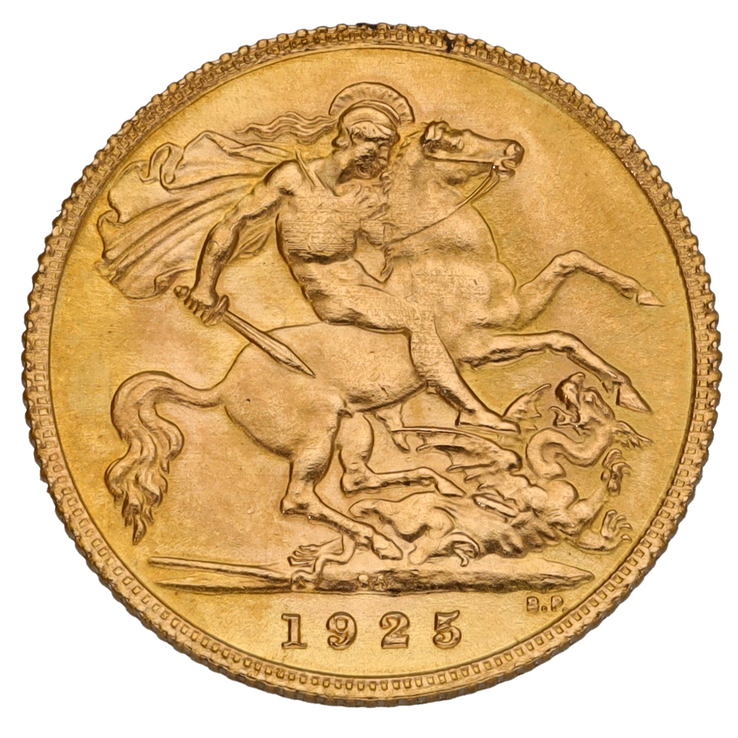 22ct Gold King George V Half Sovereign Coin 1925