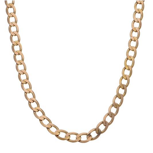 9ct Gold Curb Chain 24"