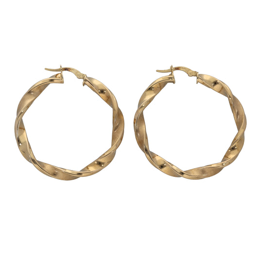 9ct Gold Creole Earrings