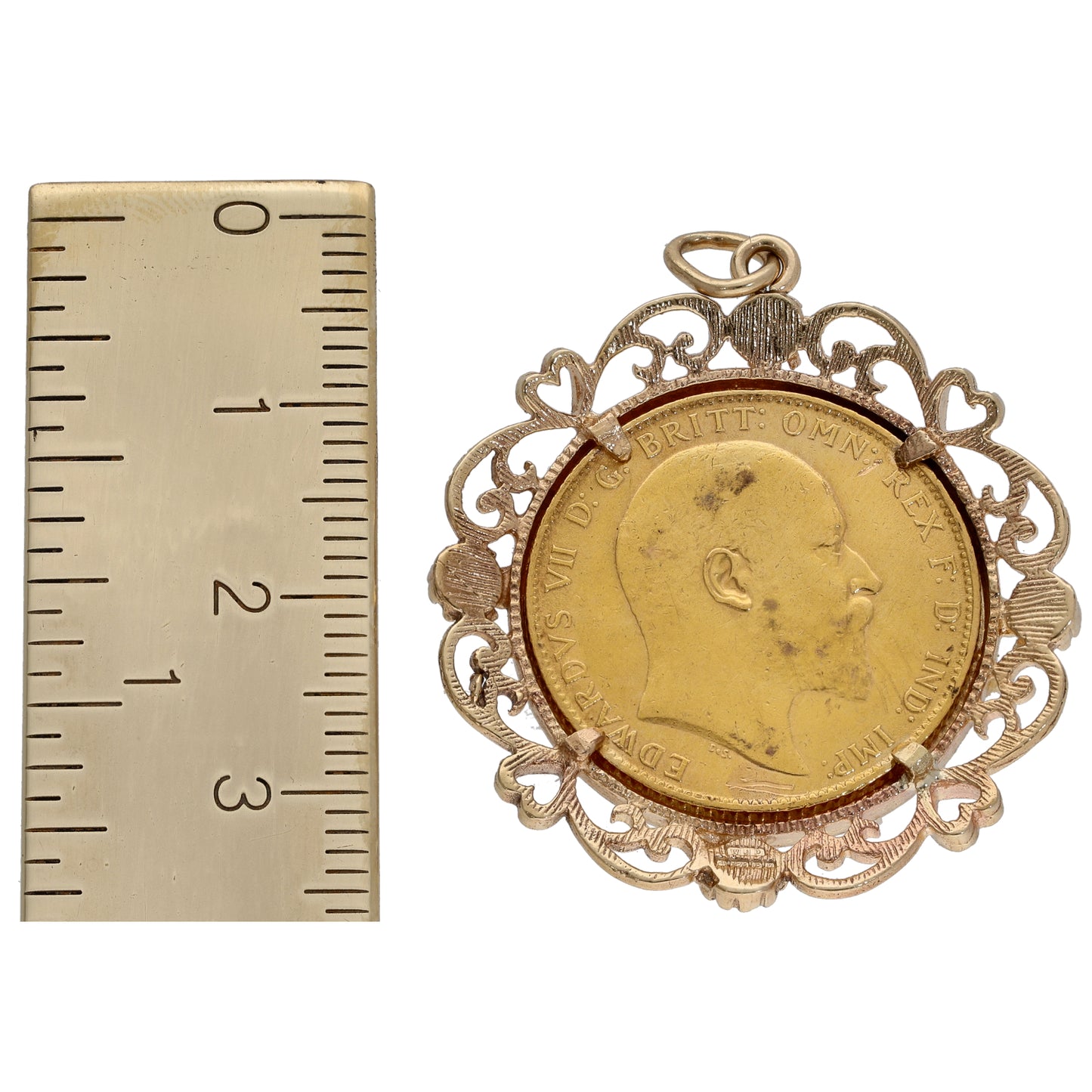 9ct Gold Full Sovereign Coin Pendant