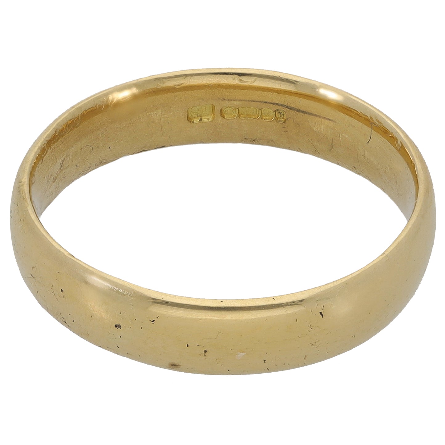 18ct Gold Plain Wedding Ring Size L