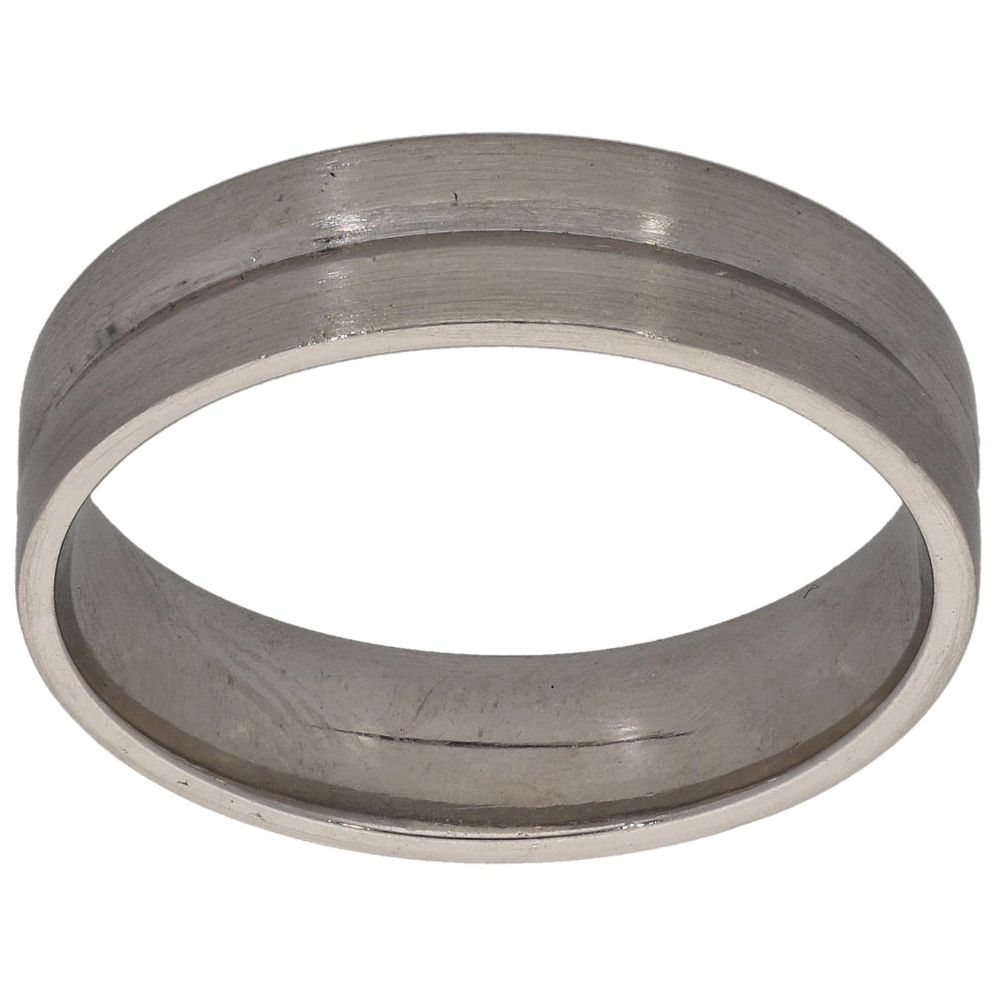 Platinum Plain Wedding Ring Size Q
