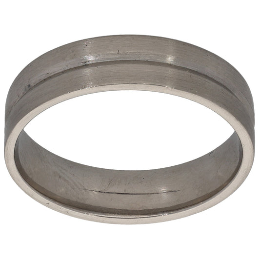 Platinum Plain Wedding Ring Size Q
