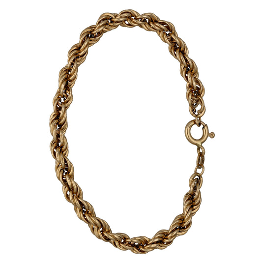 9ct Gold Rope Bracelet
