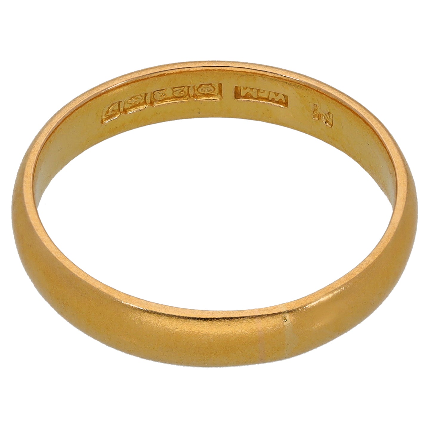 22ct Gold Plain Wedding Ring Size R