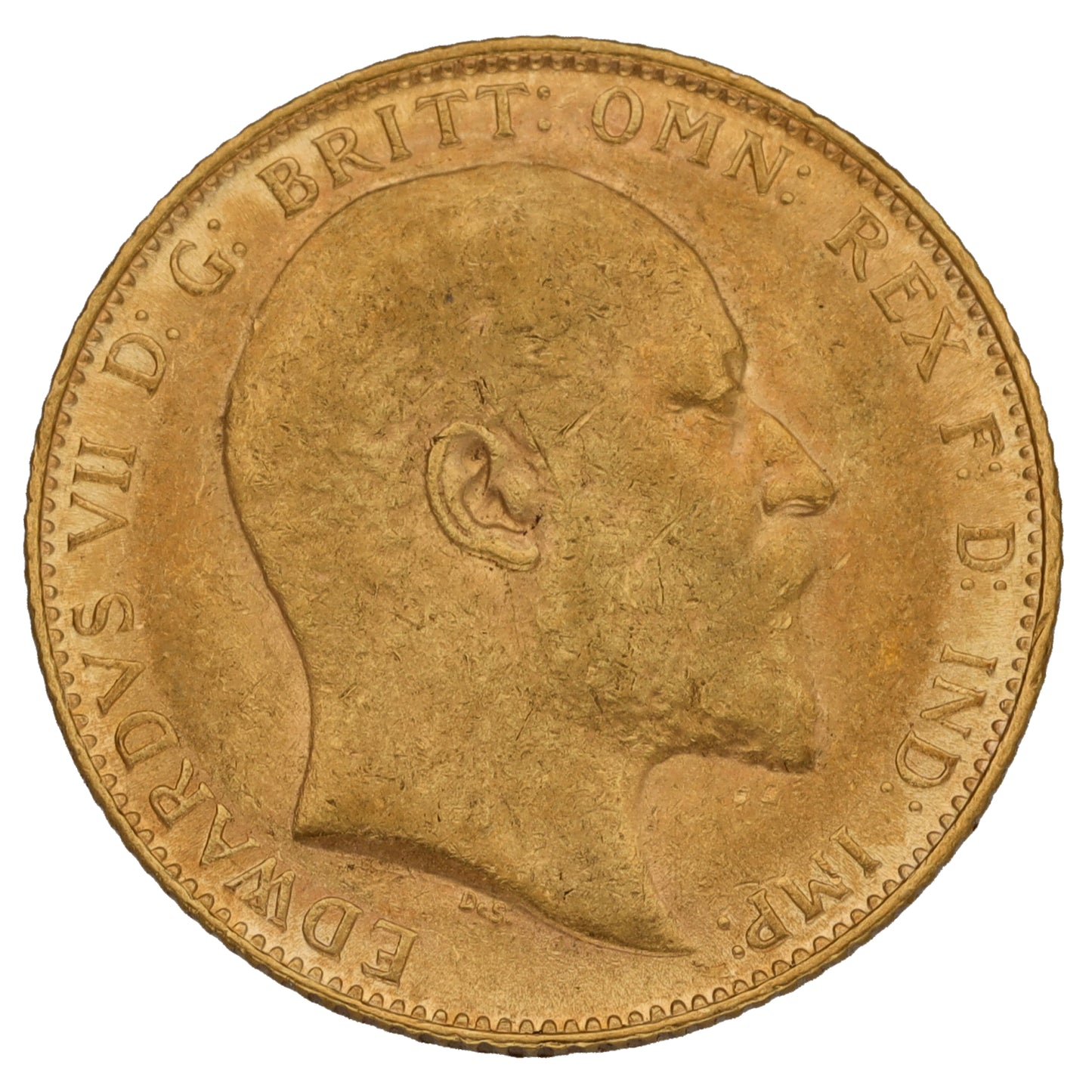 22ct Gold King Edward VII Full Sovereign Coin 1910