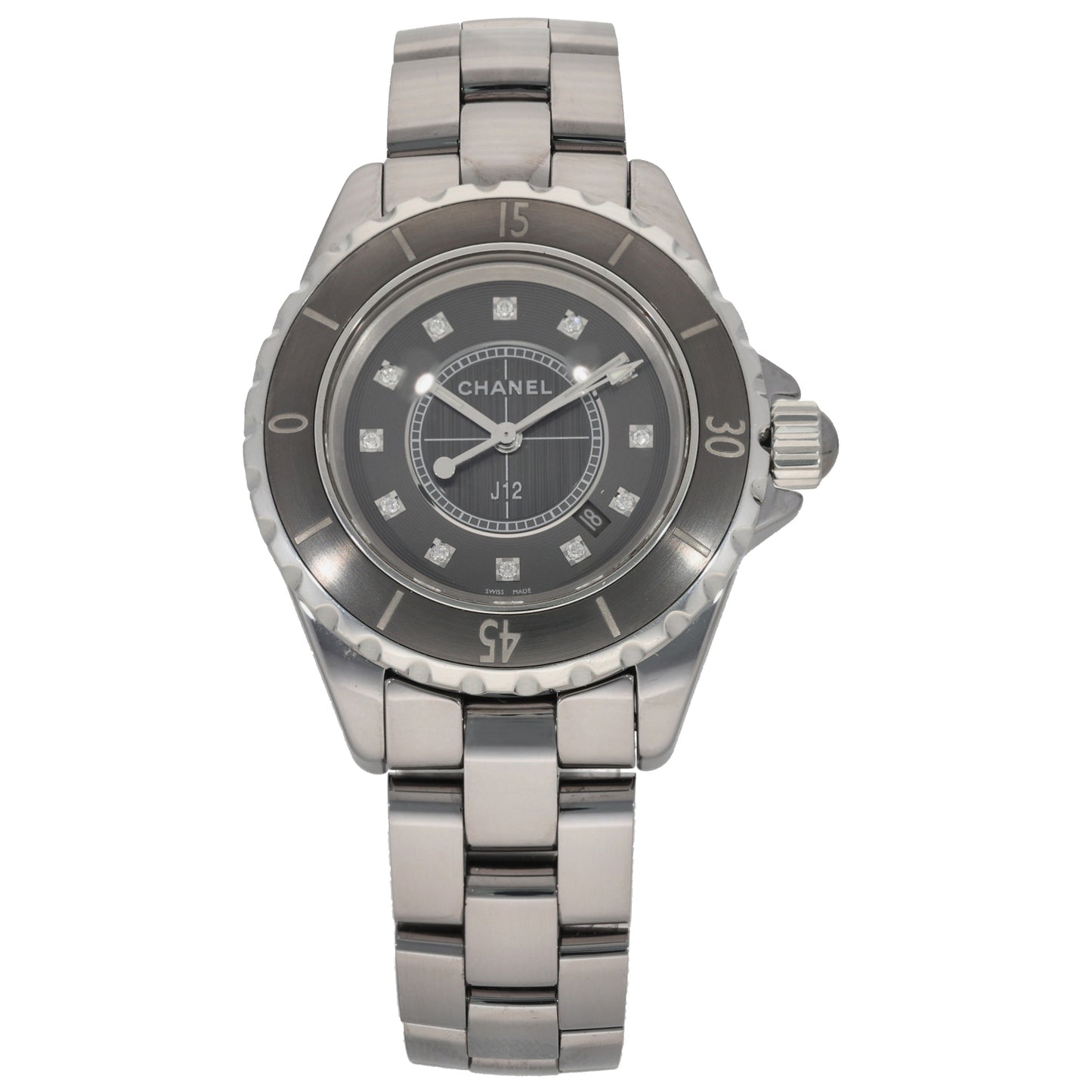 Chanel J12 34mm Stainless Steel Watch