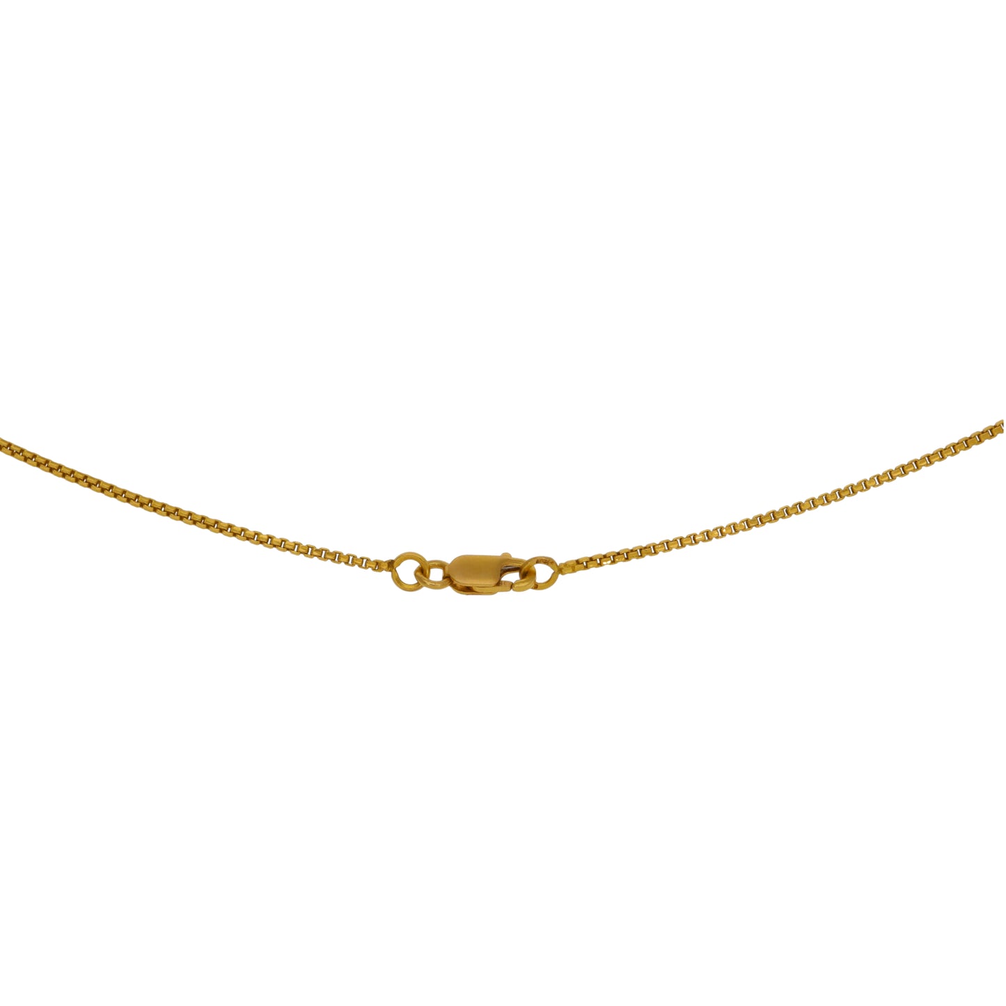22ct Gold Box Chain 18"