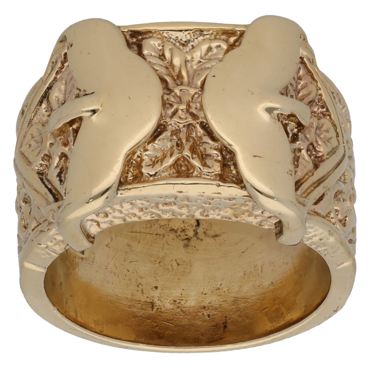 9ct Gold Buckle Ring Size Z+1