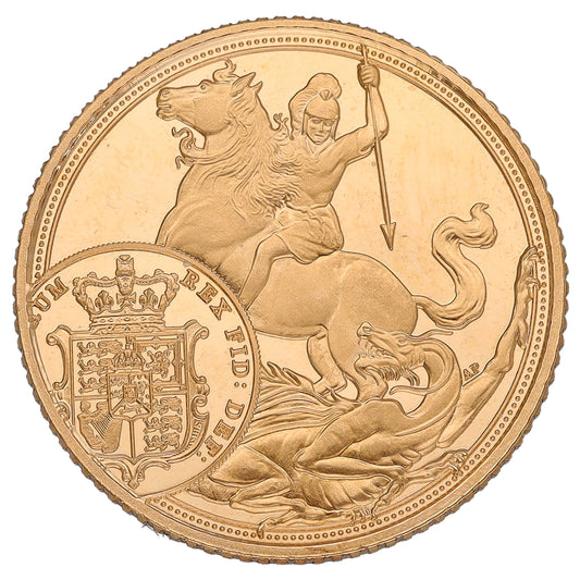 22ct Gold King Charles III Half Sovereign Coin 2025