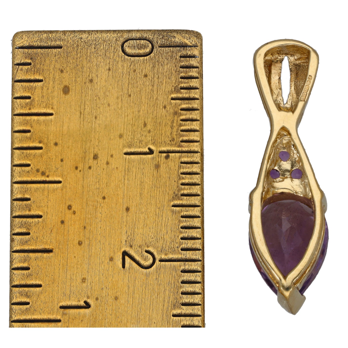 9ct Gold Amethyst Dress/Cocktail Pendant