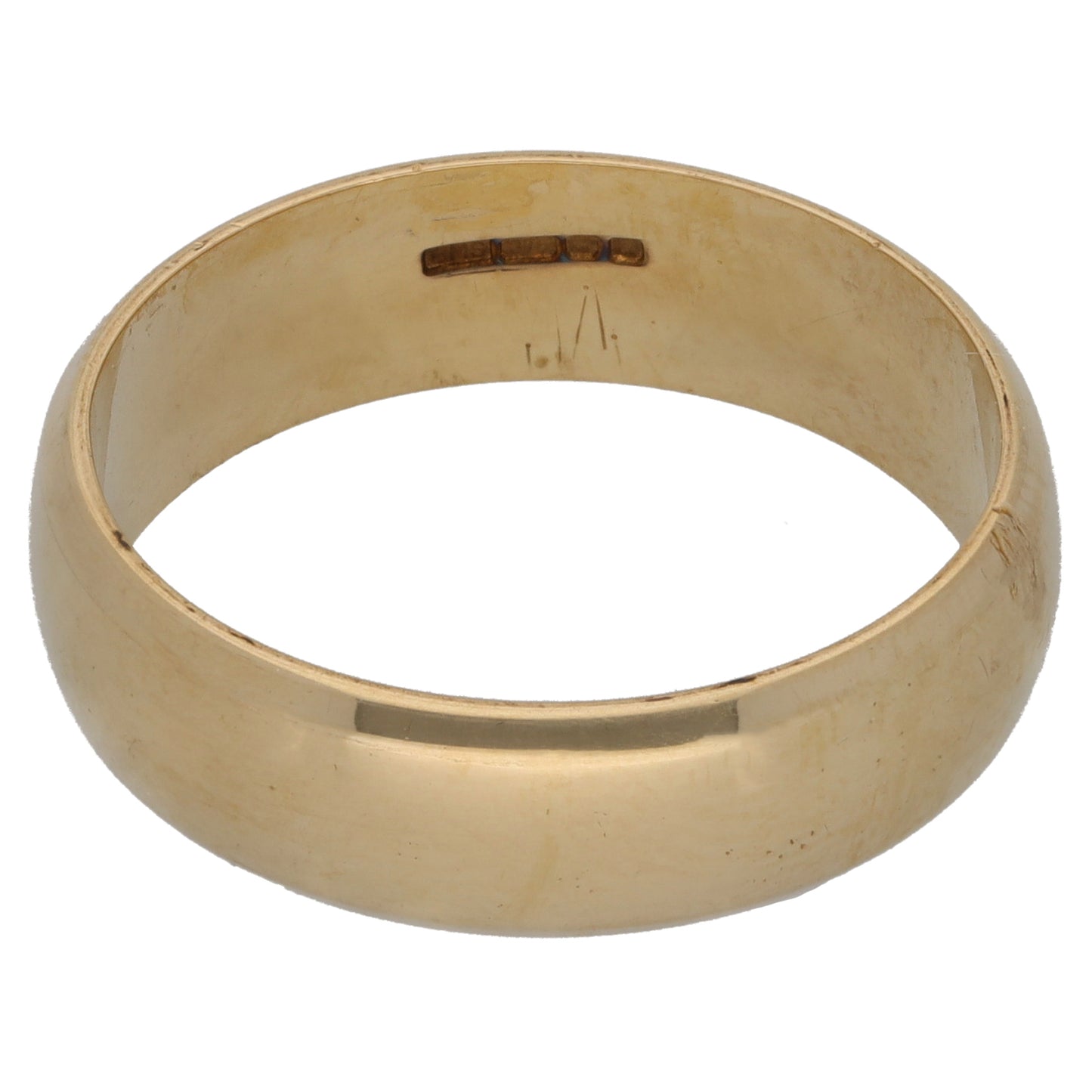 9ct Gold Plain Wedding Ring Size R