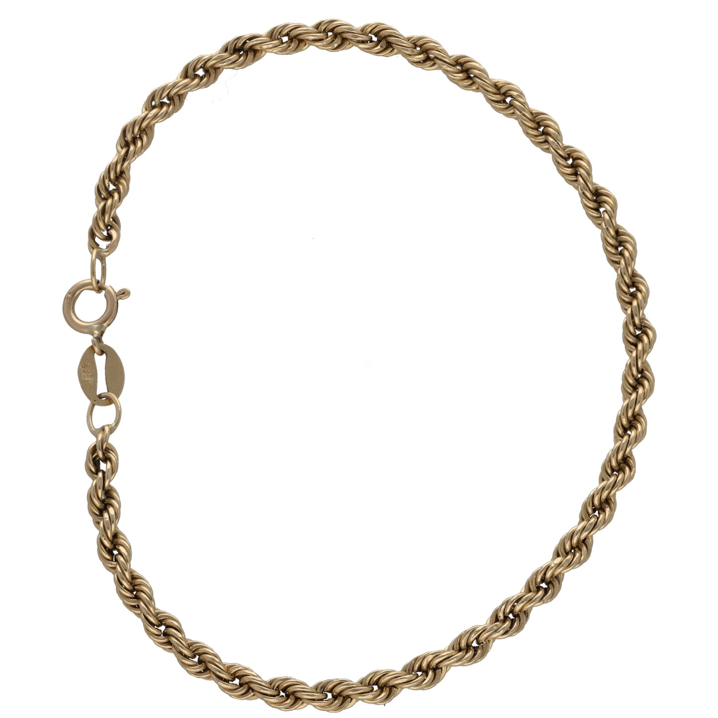 9ct Gold Rope Bracelet