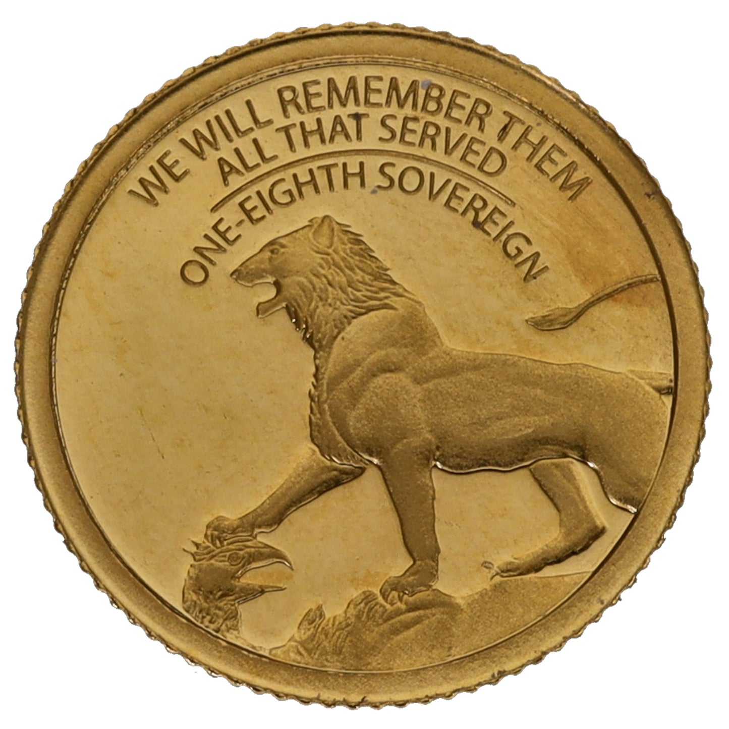 22ct Gold We Will Remember Them All Eighth Sovereign Coin 2021