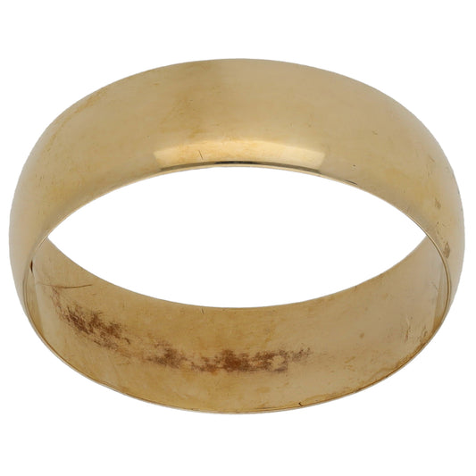 9ct Gold Plain Wedding Ring Size Q