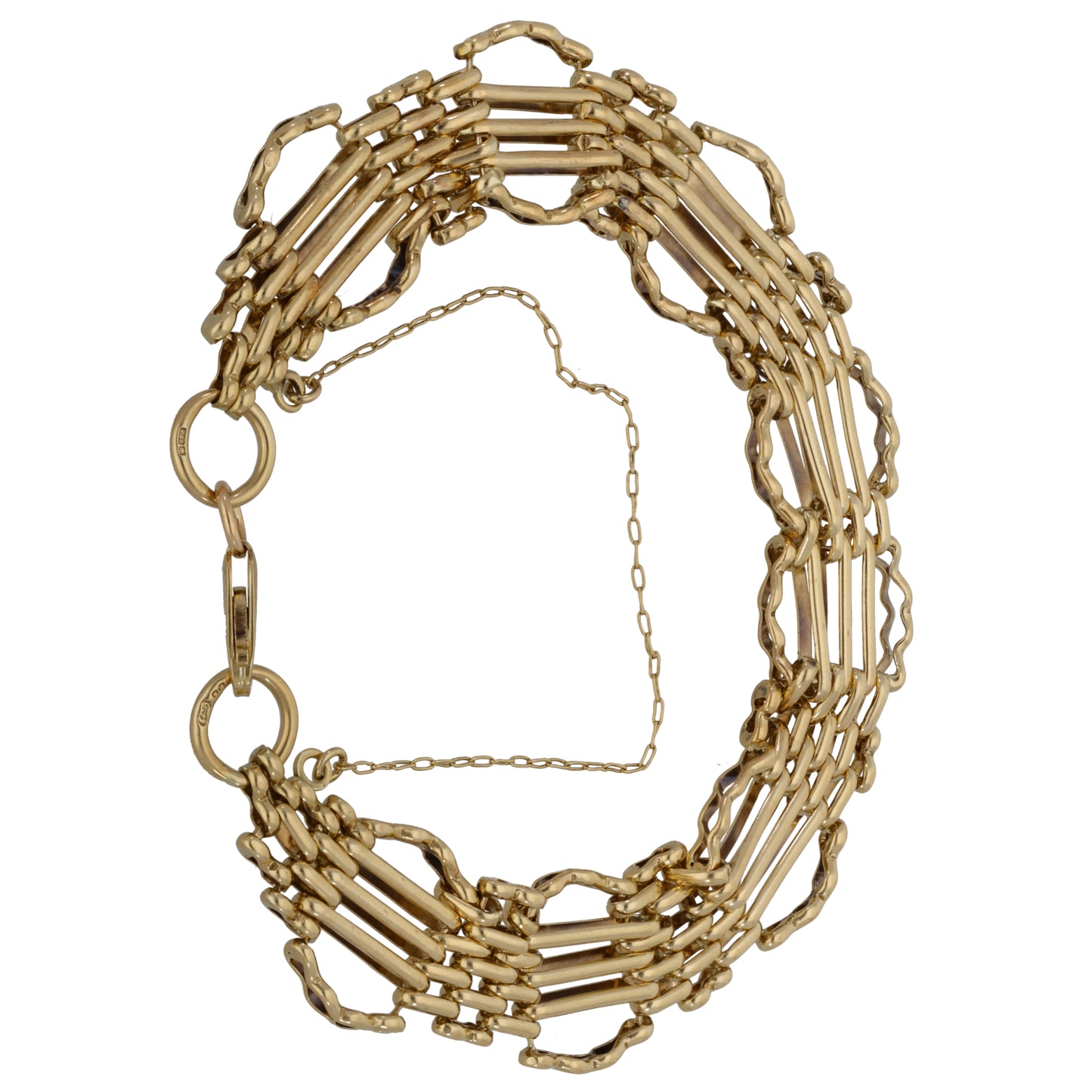 9ct Gold Gate Bracelet