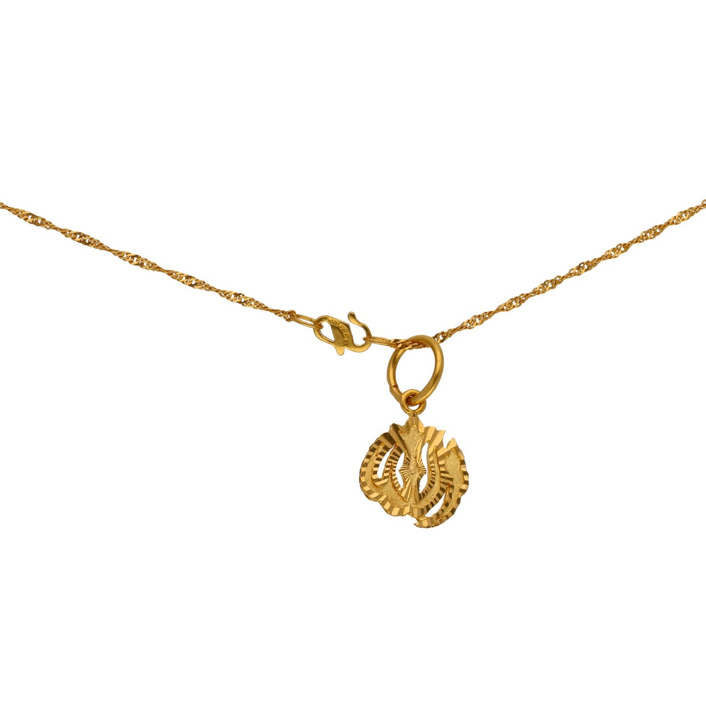 22ct Gold Alternative Pendant With Chain