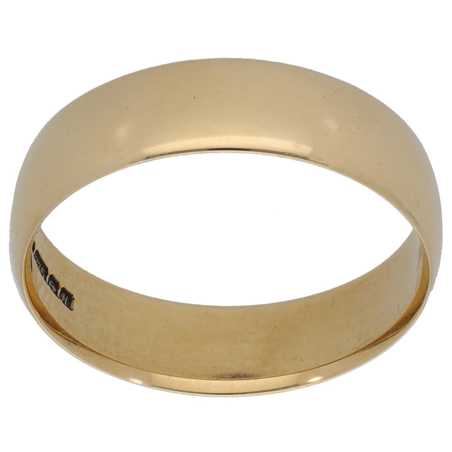 9ct Gold Plain Wedding Ring Size N