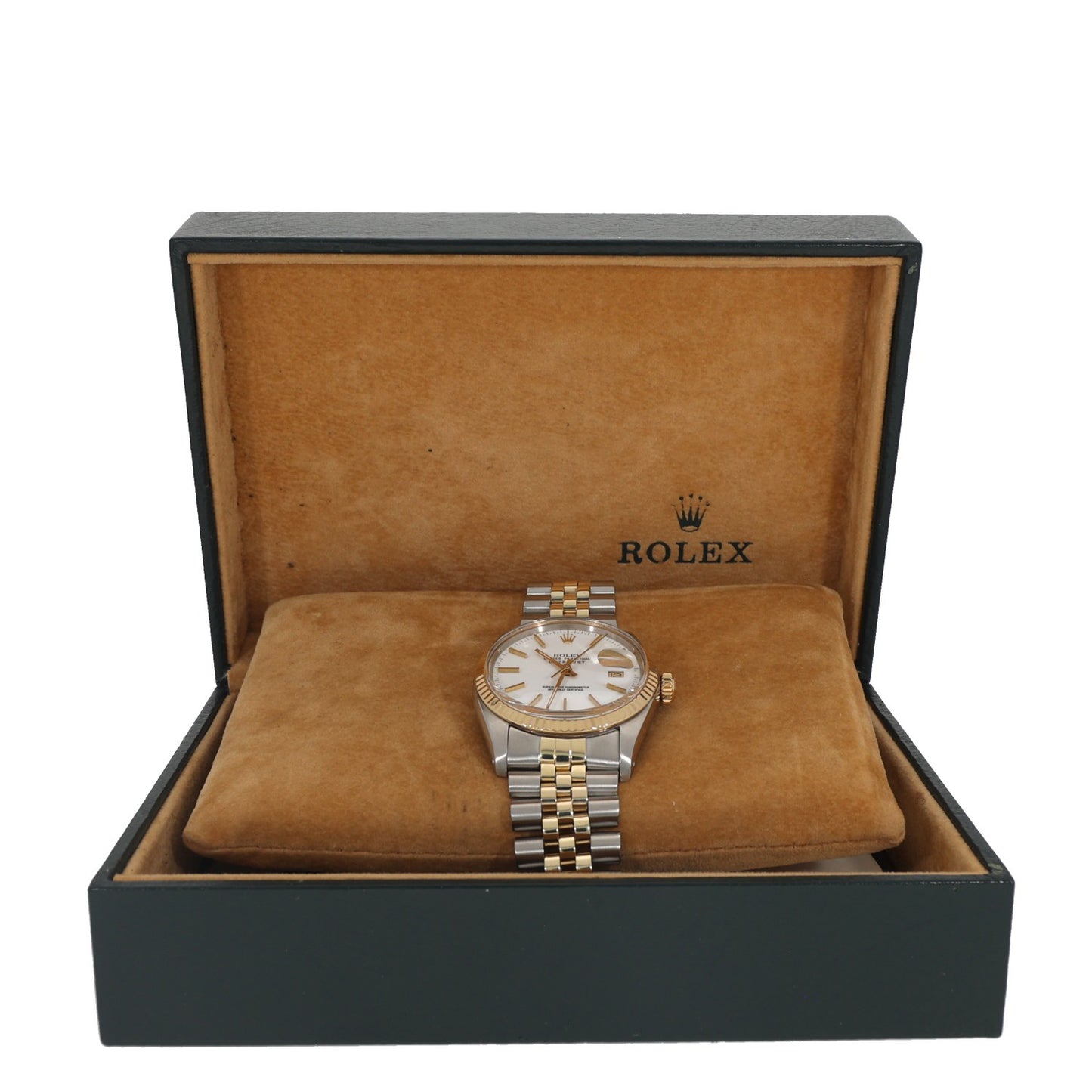 Rolex Datejust 16013, stainless steel and gold, white dial 