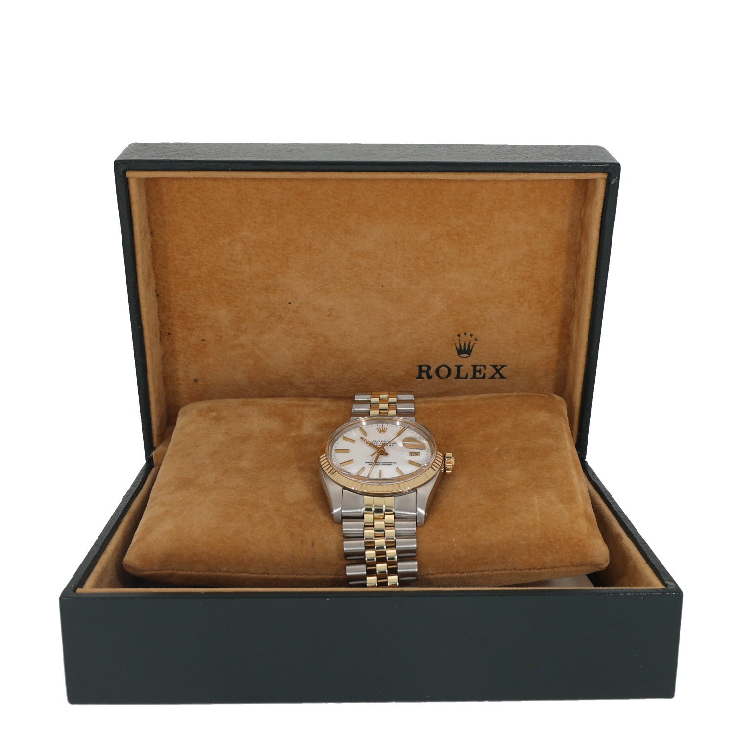 Rolex Datejust 16013, stainless steel and gold, white dial 