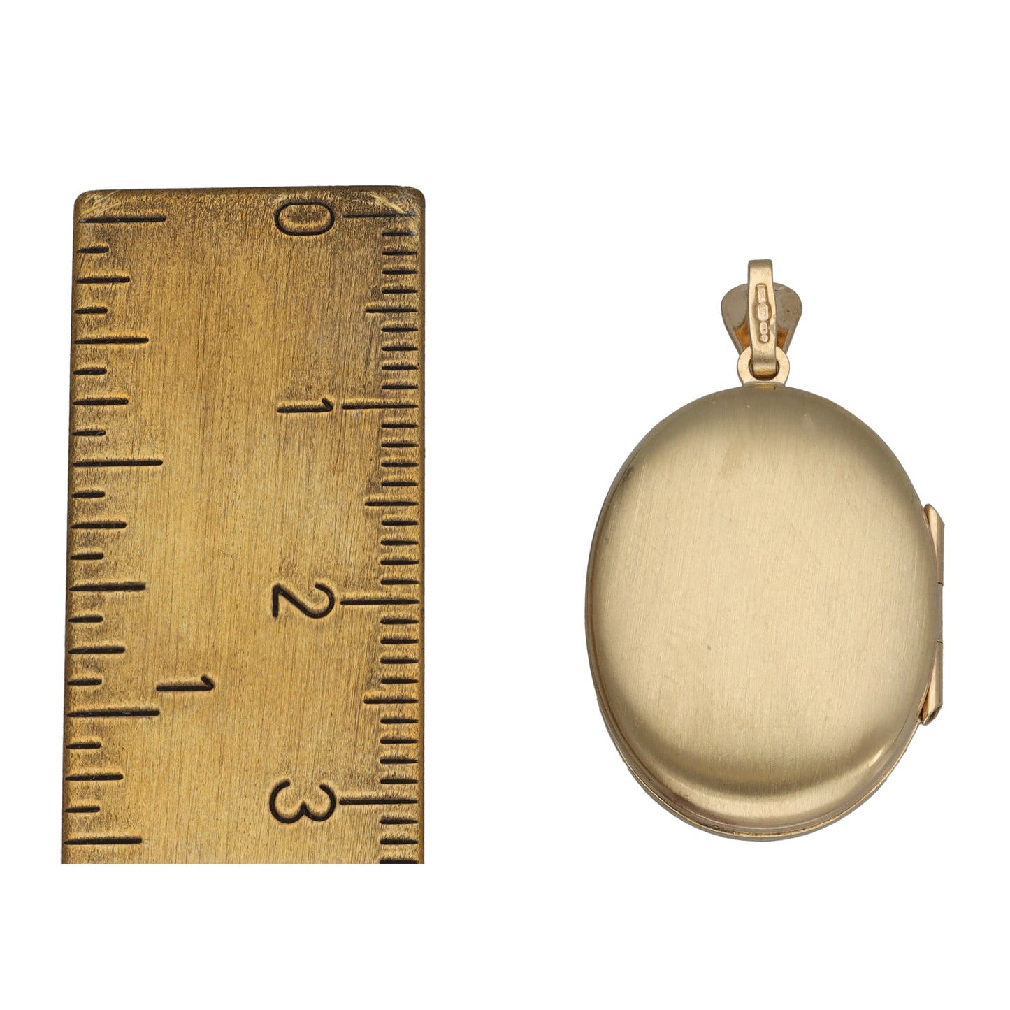 9ct Gold Patterned Locket Pendant