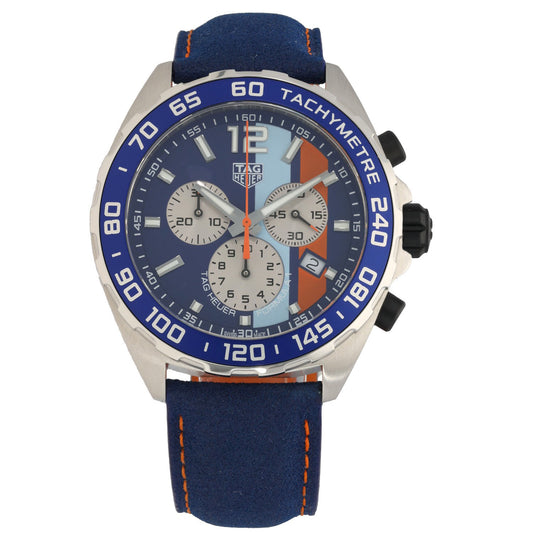 Tag Heuer Formula 1 Gulf CAZ101N 43mm Stainless Steel Watch