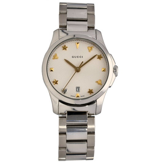 Gucci G-Timeless 126.5 28mm Stainless Steel Watch