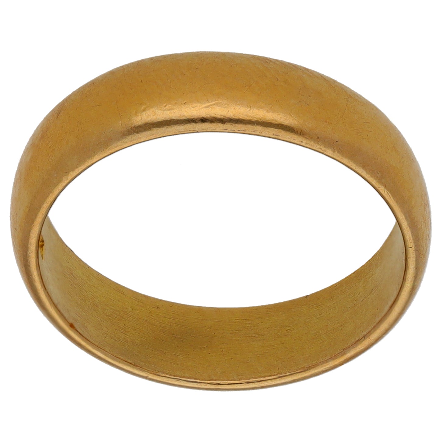 22ct Gold Shaped Wedding Ring Size N