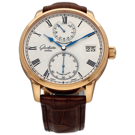 Glashütte Original Senator Chronometer 1.58.01.02.05.30 42mm Gold Watch