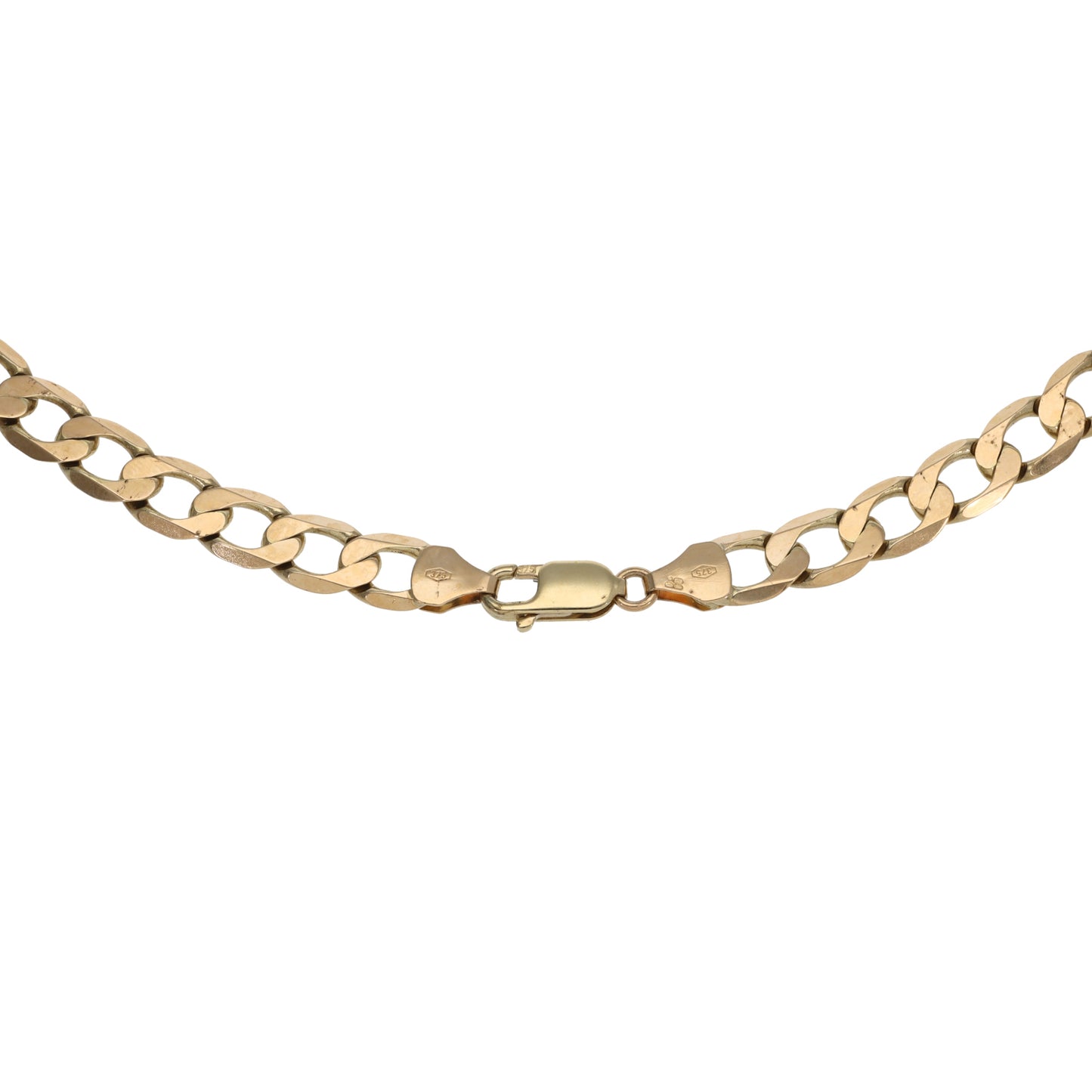 9ct Gold Curb Chain 22"
