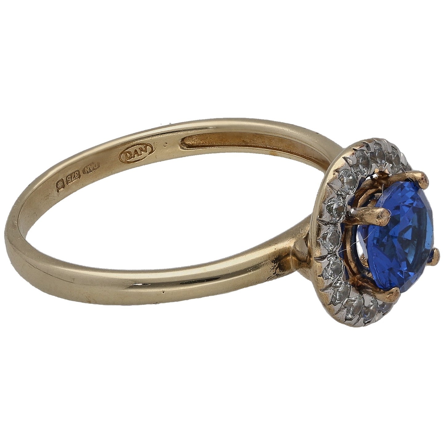 9ct Gold Imitation Dress/Cocktail Ring Size N