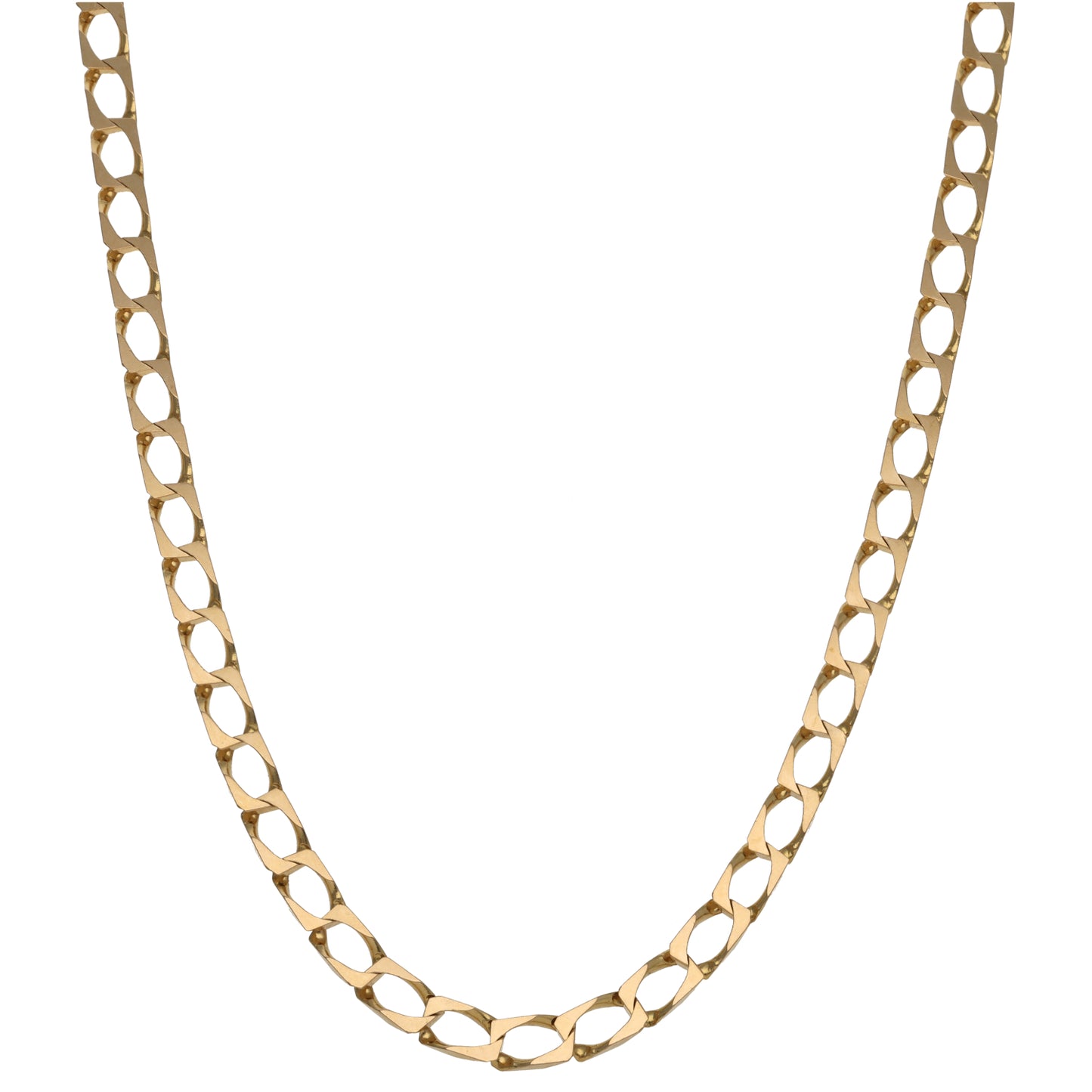 9ct Gold Curb Chain 20"