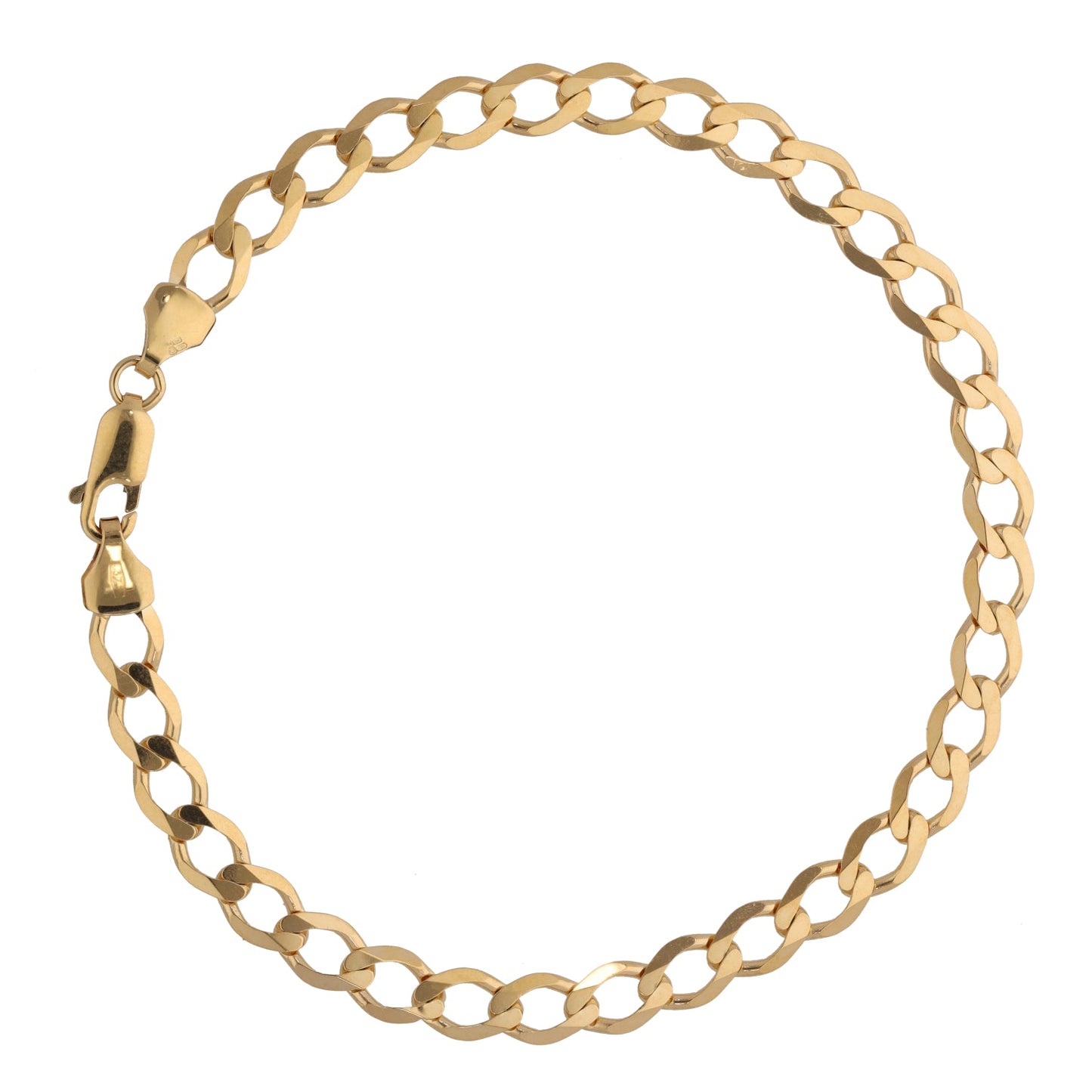 New 9ct Gold Curb Bracelet