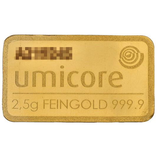 24ct 2.5g Gold Bar