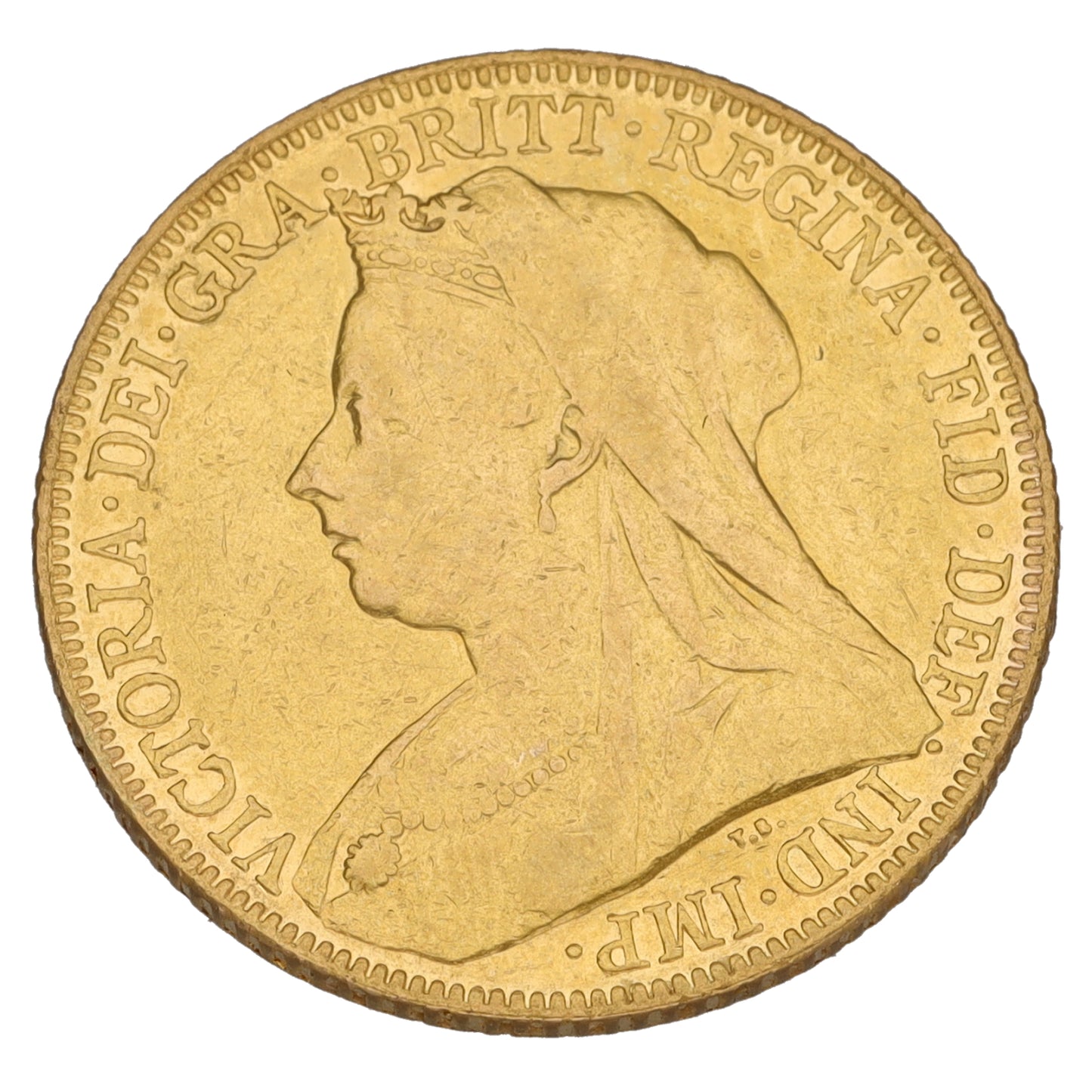 22ct Gold Queen Victoria Full Sovereign Coin 1900