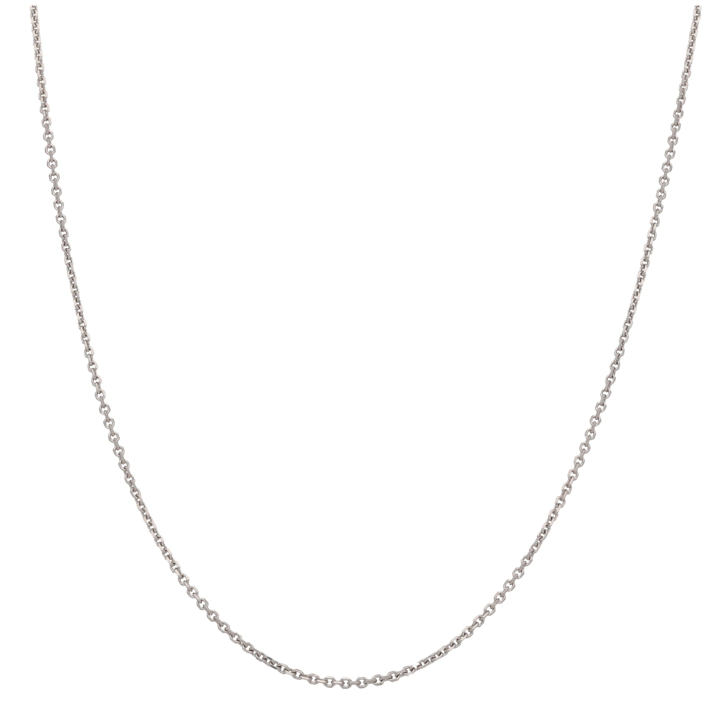 9ct White Gold Belcher Chain 20"