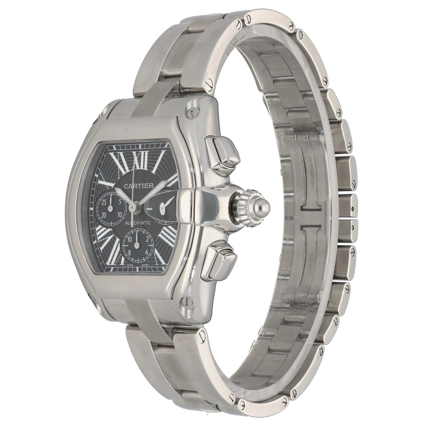 Cartier Roadster W62020X6 43mm Stainless Steel Watch