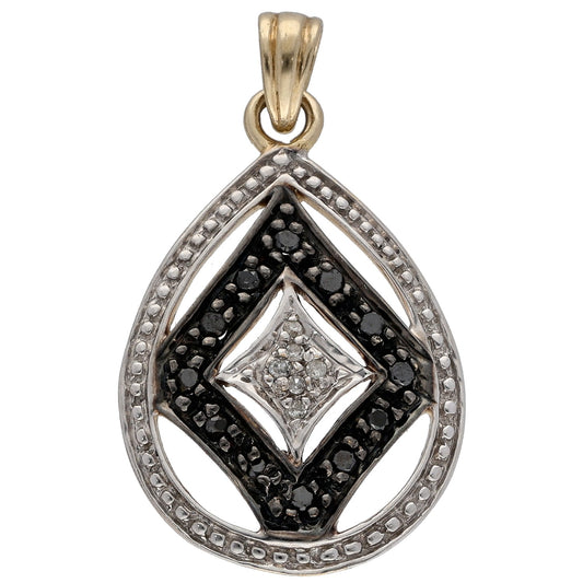 9ct Gold 0.15ct Diamond Dress/Cocktail Pendant