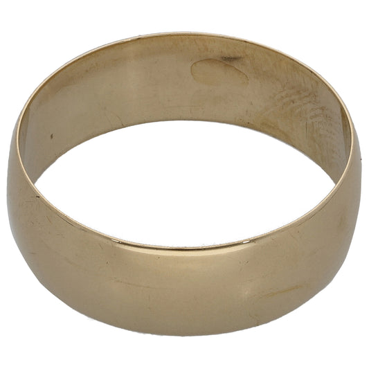 9ct Gold Plain Wedding Ring Size T