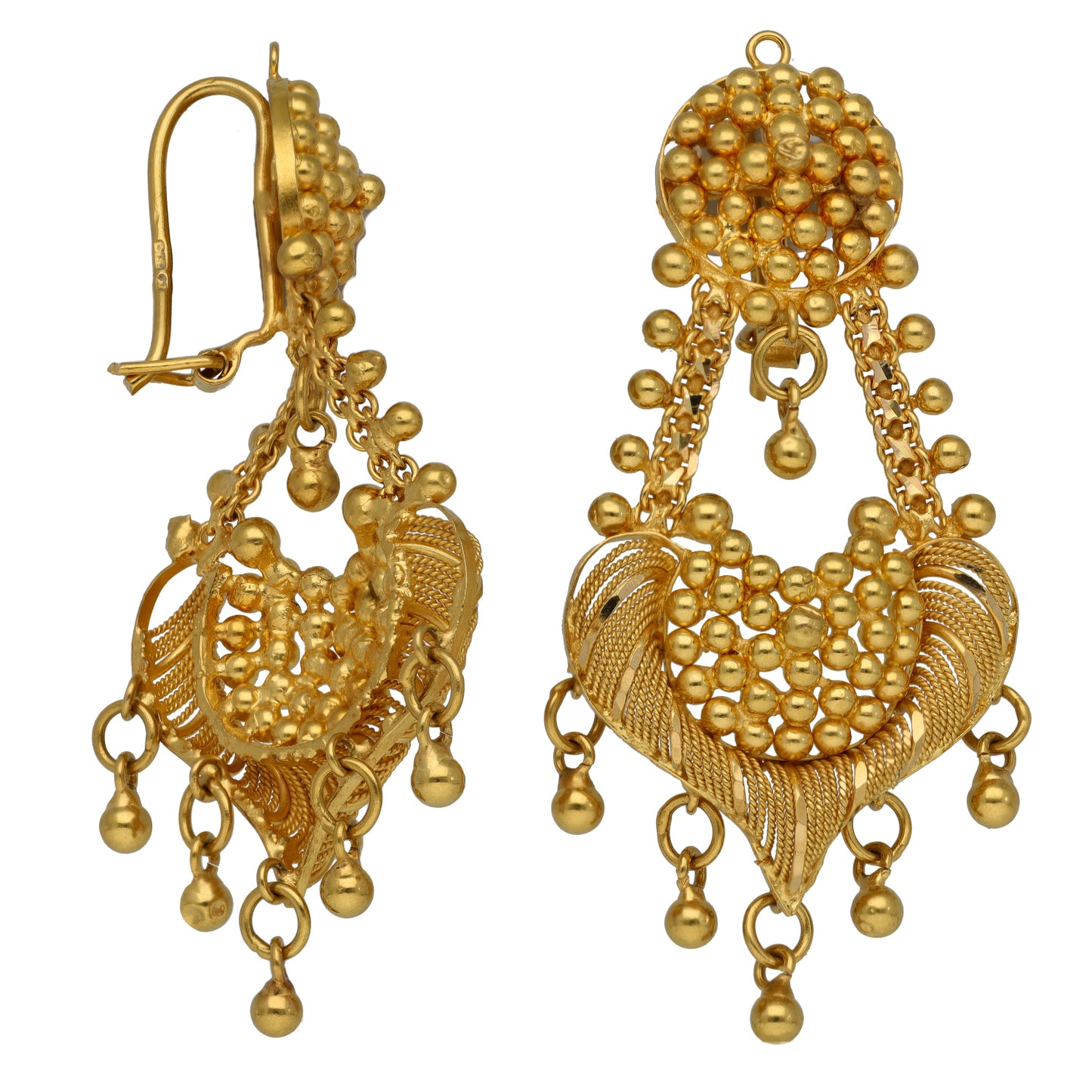 22ct Gold Earrings & Necklace Set