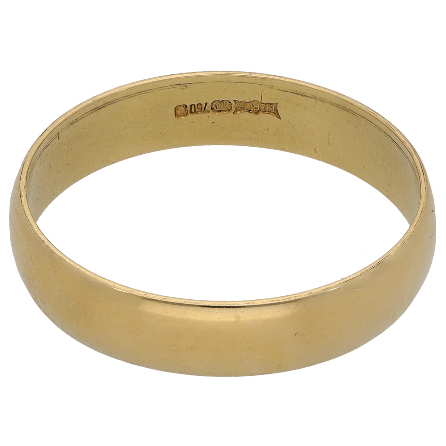 18ct Gold Plain Wedding Ring Size X