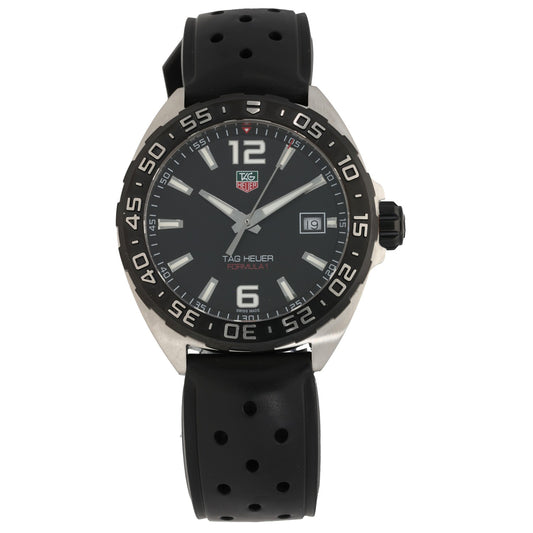Tag Heuer Formula 1 WAZ1110, black dial, black rubber strap, front image