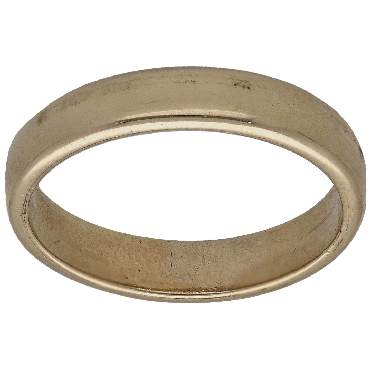 9ct Gold Plain Wedding Ring Size M