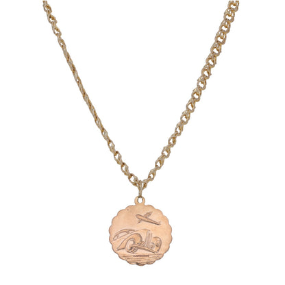 9ct Gold St George Pendant With Chain